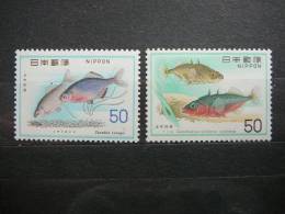 Fishes # Japan 1976 MNH #1296/7 - Unused Stamps