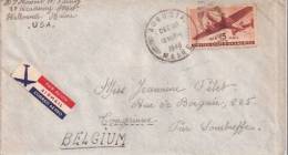 ETATS-UNIS-Belgique:1946;Lettre De AUGUSTA Pour TONGRINNE. - 2c. 1941-1960 Lettres