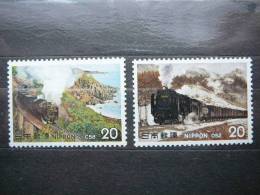 Trains Locomotives # Japan 1975 MNH #Mi. 1242/3 - Neufs