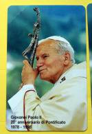 VATICANO TELEPHONE CARD 2000 POPE JEAN PAUL II  20 YEARS NEW L.5.000 - Vaticaanstad