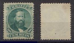 Brasilien Brazil Mi# 27 (*) 100R Dom Pedro 1866 - Unused Stamps