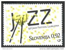 Slovenia Slovenie Slowenien 2009: Mi 734; 50 Years Of JAZZ Festival In Ljubljana - MNH - Slovénie