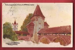 C0227 Litho Château De Estavayer ,Chocolats Peter Kohler Sauberlin Pfeiffer. Circulé En 1923 - Estavayer