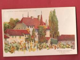 C0230 Litho Château De Auvernier,Chocolats Peter Kohler Sauberlin Pfeiffer. Non Circulé - Auvernier