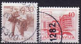 1986 Jugoslavia La Posta. Serie Ordinaria 30 E 40  D  Usato - Gebruikt