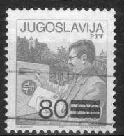 1987 Jugoslavia La Posta. Serie Ordinaria Soprastampato Usato - Usados