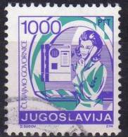 1988 Jugoslavia La Posta . Telefono Pubblico 1000 D  Usato - Gebruikt