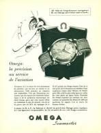 Reclame Advertentie Uit Oud Tijdschrift 1951 - Omega Seamaster - Sabena Airlines - Aviation - Werbung