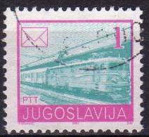 1990 Jugoslavia La Posta Francobollo C/valore In Nuovi Dinari  Usato - Gebruikt