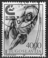 1989 Jugoslavia 11° Coppa Europea Di Atletica Dei Clubs  Usato - Used Stamps