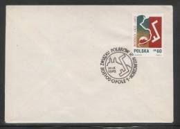 POLAND 1972 50TH ANNIV OF FEDERATION OF POLES POLISH PEOPLE IN GERMANY OPOLE COMM CANCEL ON COVER - Covers & Documents