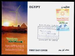 EGYPT / 2012 / UN / UNWTO / WORLD TOURISM ORGANIZATION / TOURISM & SUSTAINABLE ENERGY / FDC / VF - Cartas & Documentos