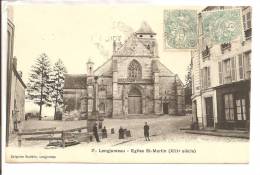 91 - LONGJUMEAU  - Eglise St-Martin (XIIIe Siècle)  -  Petite Animation - Longjumeau