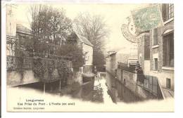 91 - LONGJUMEAU  -Vue Prise Du Pont - L'Yvette (en Aval) -  Petite Animation - Longjumeau