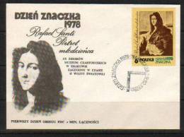 POLAND FDC 1978 STAMP DAY Art Paintings Rafael Santi - FDC