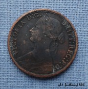 Grande Bretagne 1 Farthing 1866 - B. 1 Farthing