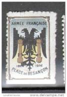 VIGNETTE : ARMEE FRANCAISE - PLACE DE BESANCON - Vignettes Militaires