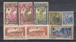 French Guiana  8 Different Mint, Used   (a6p16) - Sonstige & Ohne Zuordnung