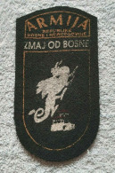 BOSNA ARMY - MUSLIM / SPECIAL SQUAD ''DRAGON OF BOSNIA''  WAR 1991-1995 * EXTREMELY RARE SLEEVE PATCH !!! - Ecussons Tissu