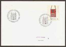 Portugal Cachet Commemoratif 1993 Expo Philatelique Porto Eglise Saint Ildefonso Event Postmark Philatelic Expo Church - Postal Logo & Postmarks