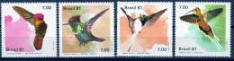 Brasilien 1981 Kolibris  Mi.-Nr. 1823 - 26 Kpl. ** Mnh - Hummingbirds