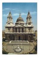 Cp, Angleterre, St-Paul's Cathedral, The West Front, Voyagée - St. Paul's Cathedral