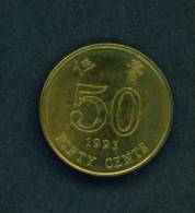 HONG KONG  -  1993  50 Cents  Circulated As Scan - Hong Kong