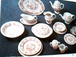 ENGLAND BURSLEM  CERAMICA  SERVIZIO  WOOD & SONS     DORSET  ROSA N1975 EB9379 - Stoke-on-Trent