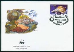 Marshall-Inseln  1986  WWF - Meeresschnecken Und -muscheln  (4 FDC  Kpl. )  Mi: 73-76 (7,00 EUR) - Marshall