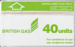 UK, CUR009, 40 Units, British Gas - Morecampe GasField (Green Header), 2 Scans.    (Cn : 227A). - Plateformes Pétrolières