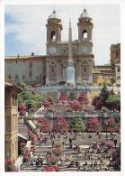 ## Italy PPC Roma Piazza Di Spagna Vatican Stamps (Pair) 1998 Sent To Denmark (2 Scans) - Orte & Plätze