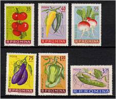 ROUMANIE 1963 - Tomate Piment Radis Concombre - Serie Neuve Sans Charniere (Yvert 1902/07) - Unused Stamps