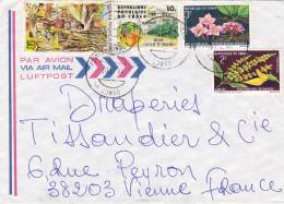 MARCOPHILIE, CONGO, Lettre Affr.t Composé, Cachet 1980 POINTE NOIRE, Fruitt Fleur Chasse   /2330 - Other & Unclassified