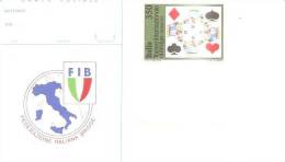 68997)cartolina Illustratoria Fib - Federazione Italiana Bridge - Carte Da Gioco