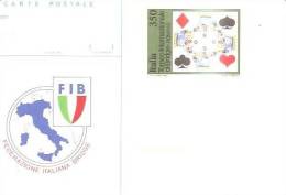 68998)cartolina Illustratoria Fib - Federazione Italiana Bridge - Cartes à Jouer