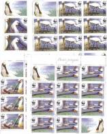 BIRDS CICOGNES WWF MINISHEET 10 STAMPS + LABELS,MNH **.2006 ROMANIA. - Cicogne & Ciconiformi