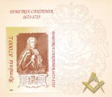 Romania 2004,SS,** ,MNH, DIMITRIE CANTEMIR FRANC-MACONNERIE. - Freemasonry