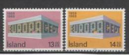 (S1139) ICELAND, 1969 (Europa Issue). Complete Set. Mi ## 428-429. MNH** - Neufs