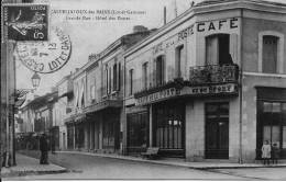 47 CASTELJALOUX  LES BAINS    CAFE  HOTEL DE LA POSTE  ET DU SPORT  GRANDE RUE - Casteljaloux