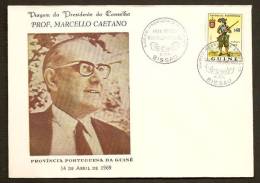 Guinée Portugaise Cachet Commémoratif  Visite Présidentielle Marcelo Caetano 1966 Portuguese Guinea Event Postmark - Portugees Guinea