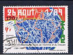 ZRE+ Kongo 1990 Mi 956 Französische Revolution 1789 - Used Stamps