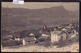 Ballaigues - Vue Vers 1900 Et Centrée Sur L´église Avec Au Fond La Dent De Vaulion (-713) - Vaulion