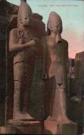 EGYPTE/ LOUXOR/ SUPERBES STATUES COLORISEES / Référence 2313 - Louxor