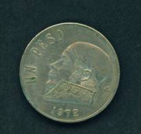 MEXICO  -  1972  1 Peso  Circulated As Scan - Mexiko