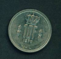 LUXEMBOURG  -  1976  10 Francs  Circulated As Scan - Luxembourg