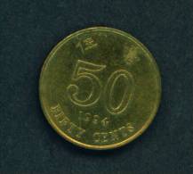 HONG KONG  -  1994  50 Cents  Circulated As Scan - Hong Kong