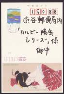 Japan Advertising Postcard, Painting, Beauty, Postally Used (jadu001) - Cartoline Postali