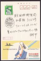 Japan Advertising Postcard, Natto, Postally Used (jadu054) - Cartes Postales