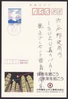 Japan Advertising Postcard, Buildings, Postally Used (jadu058) - Postkaarten