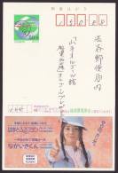 Japan Advertising Postcard, Life Insurance, Postally Used (jadu059) - Cartoline Postali